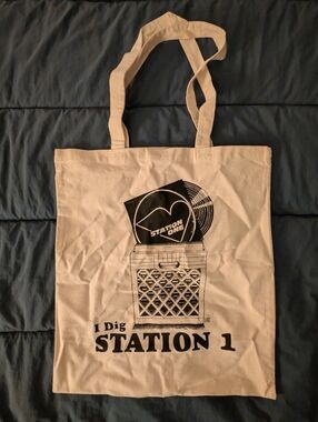 Station 1 Canvas Record Tote Bag.